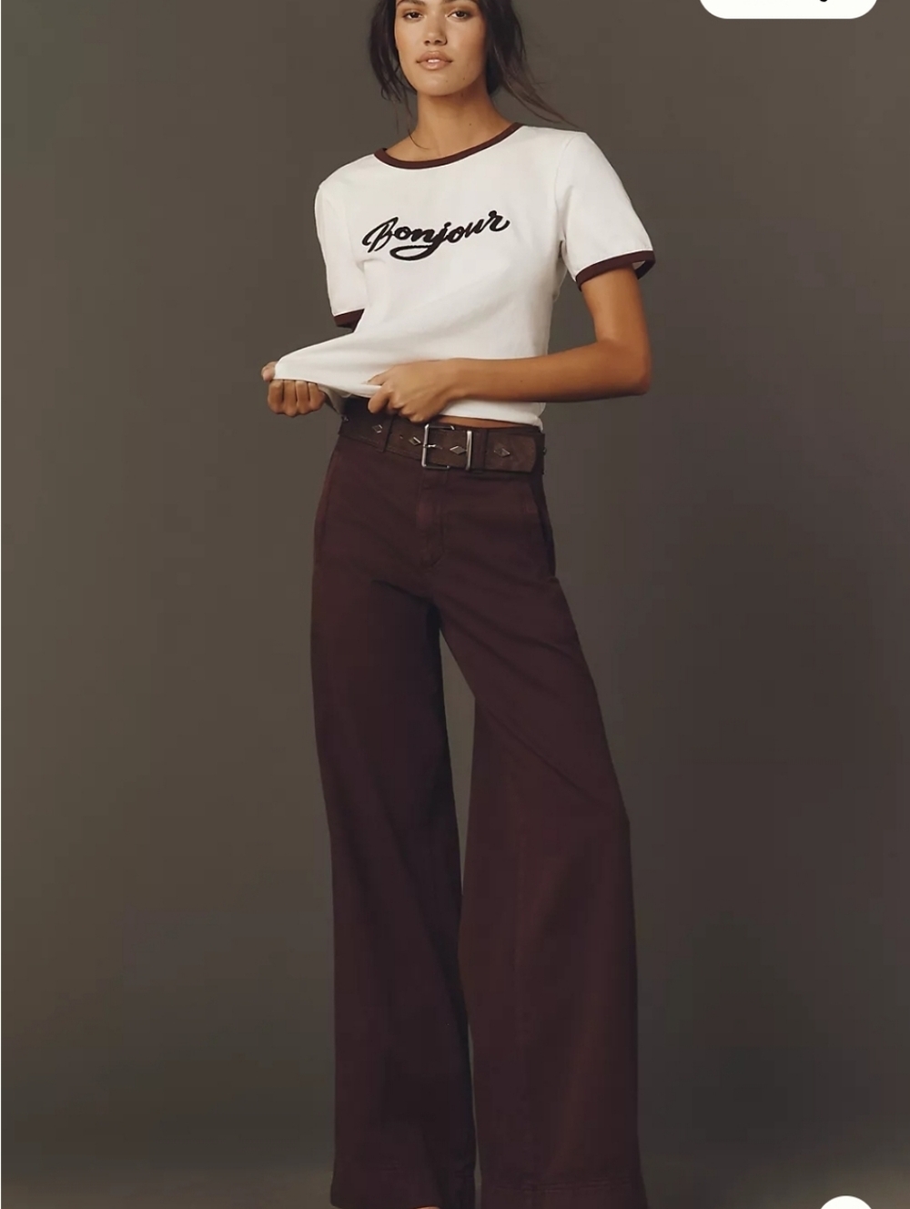 Amo Frida Trousers In Aubergine